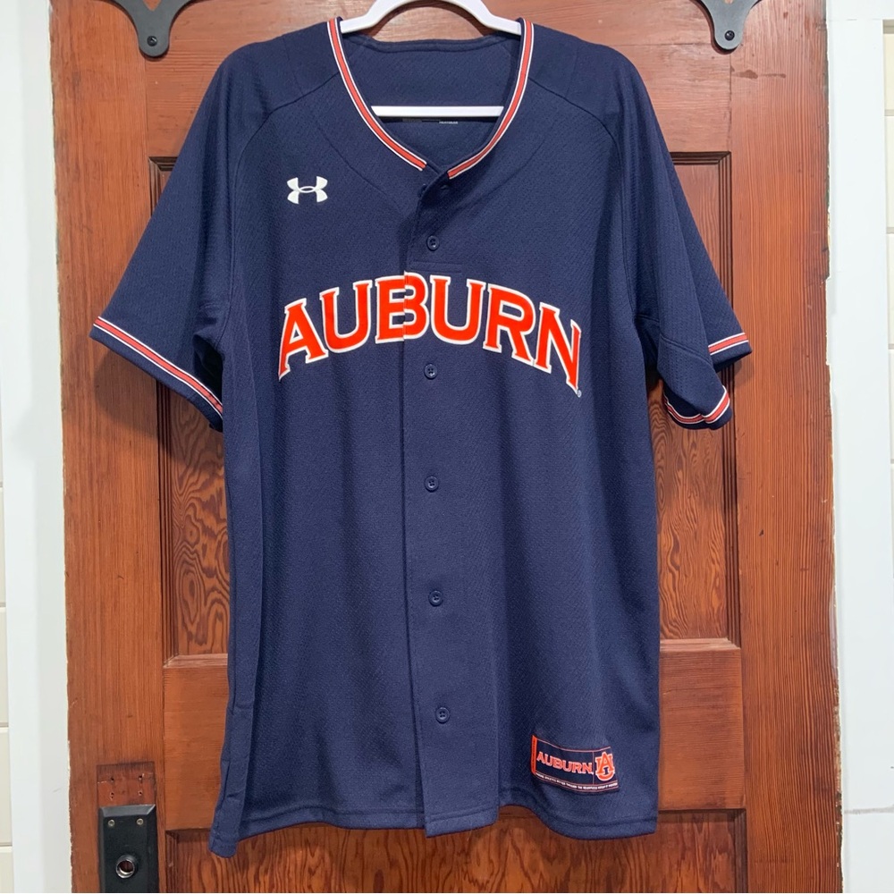 AUTHENTIC AUBURN Under Armour Baseball Jersey